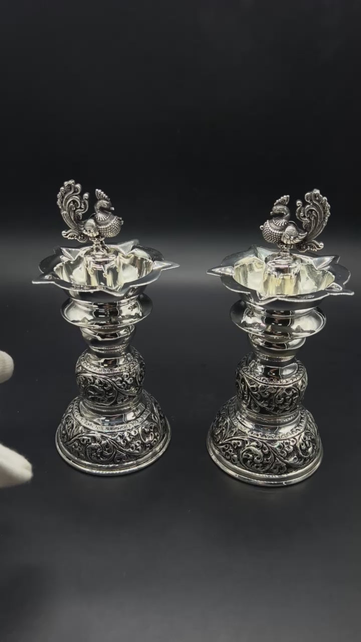 925 Sterling Silver Diya / Samai Diya.